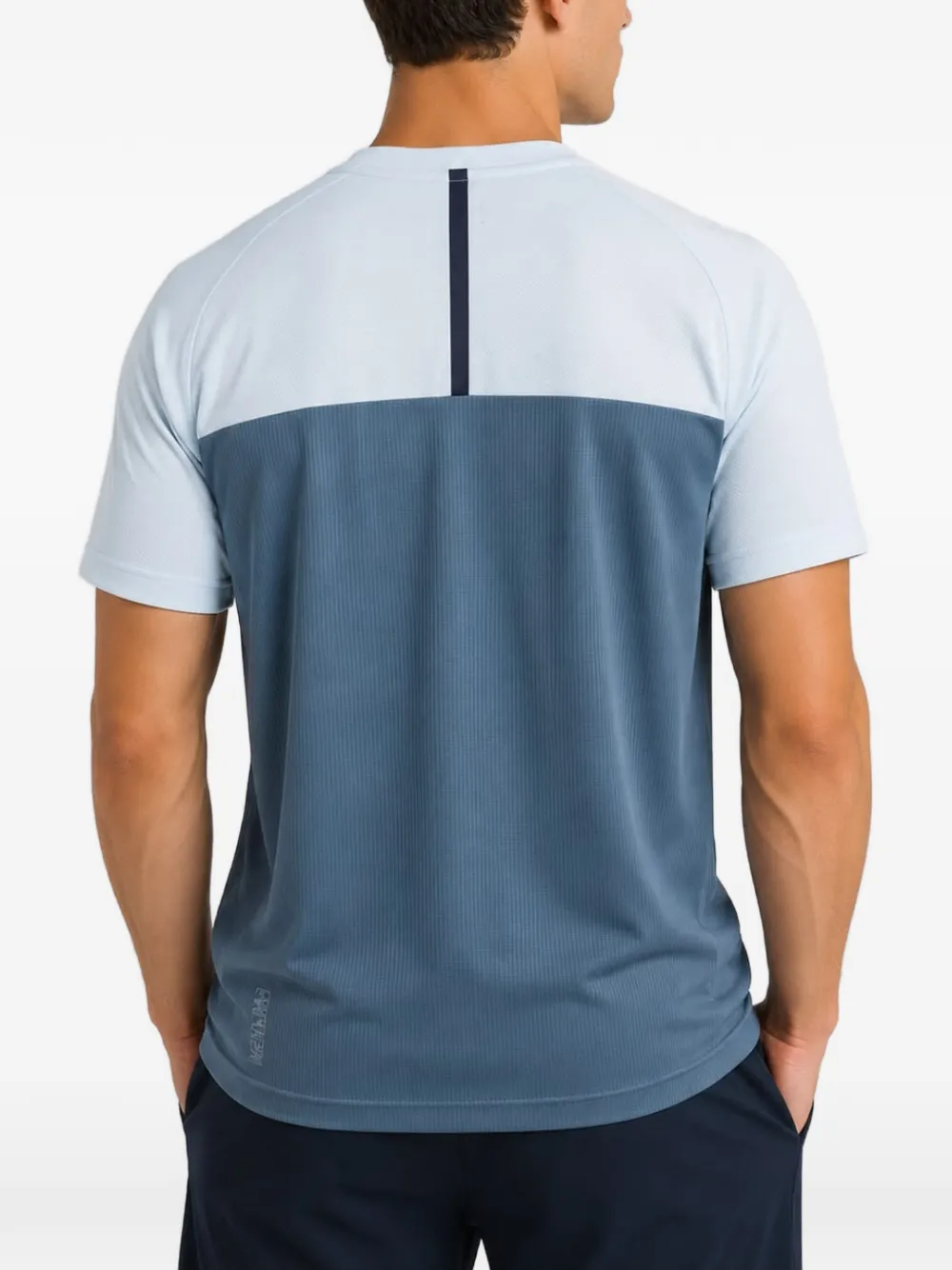 Emporio Armani EA7 T-shirt met logo-print Blauw