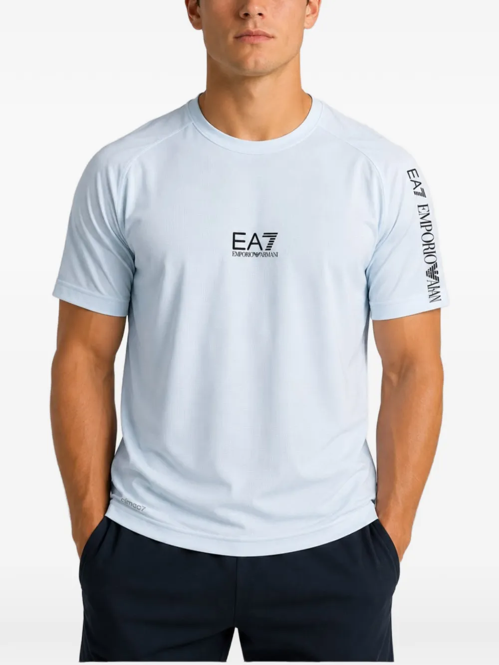 Emporio Armani T-shirt EA7 con logo - Blu