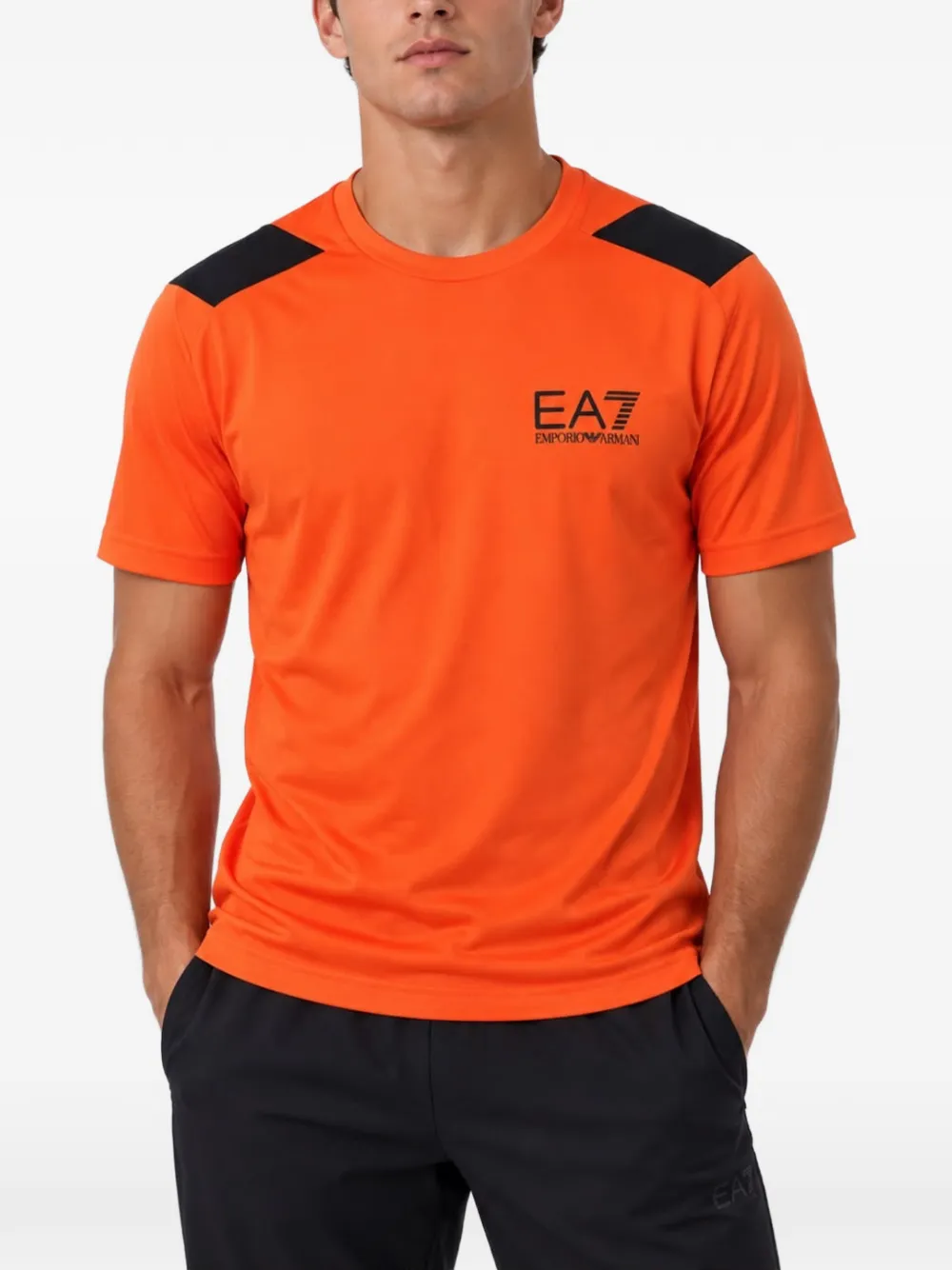 Emporio Armani T-shirt con logo - Arancione