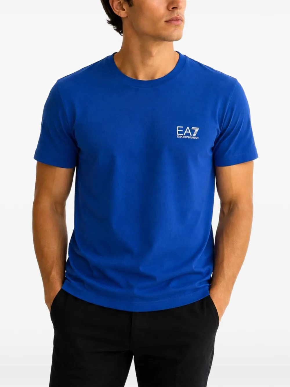 Emporio Armani T-shirt EA7 con logo - Blu