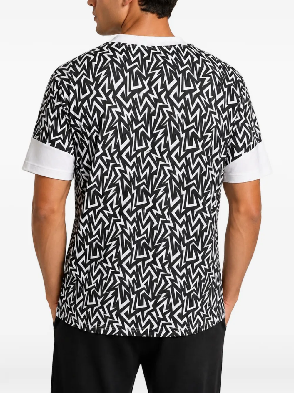 Emporio Armani EA7 T-shirt met logo-print Wit