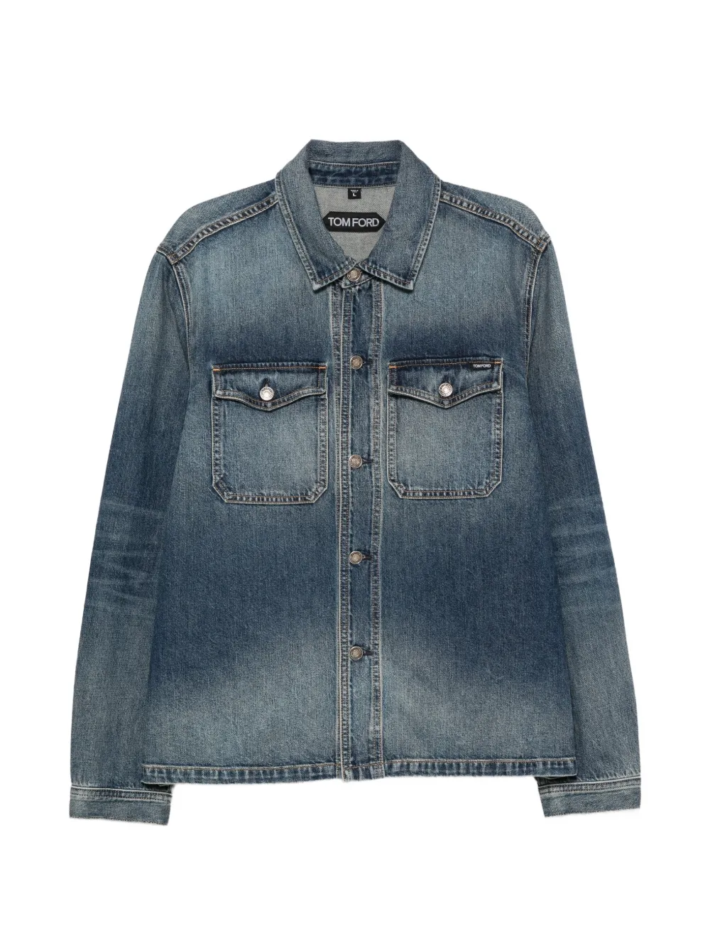 TOM FORD faded denim jacket - Bleu TOM FORD faded denim jacket - Bleu