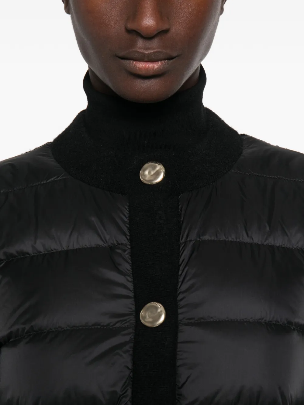 Moncler Jack met vlakken Zwart
