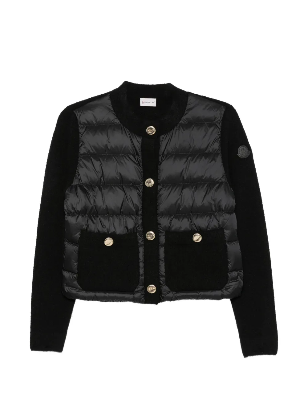 Moncler Jack met vlakken Zwart