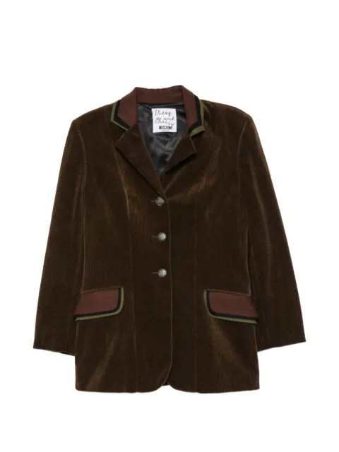Moschino Pre-Owned 2000s corduroy elbow-patch blazer