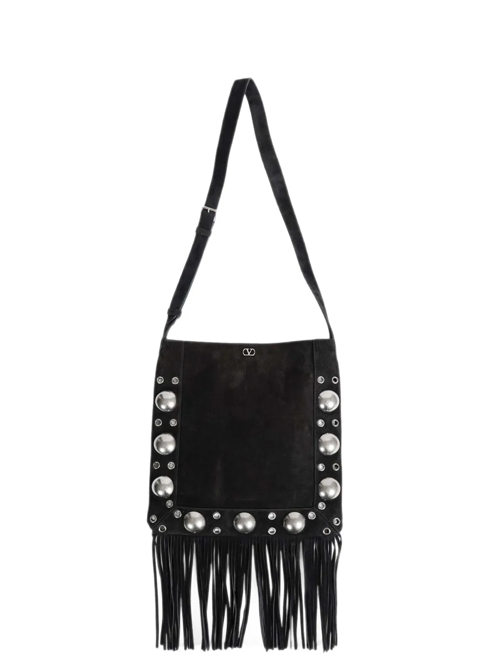 Valentino Garavani Nellcôte fringed suede crossbody bag
