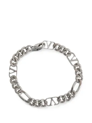 Valentino Garavani Vlogo Signature Metal Bracelet | Silver | FARFETCH