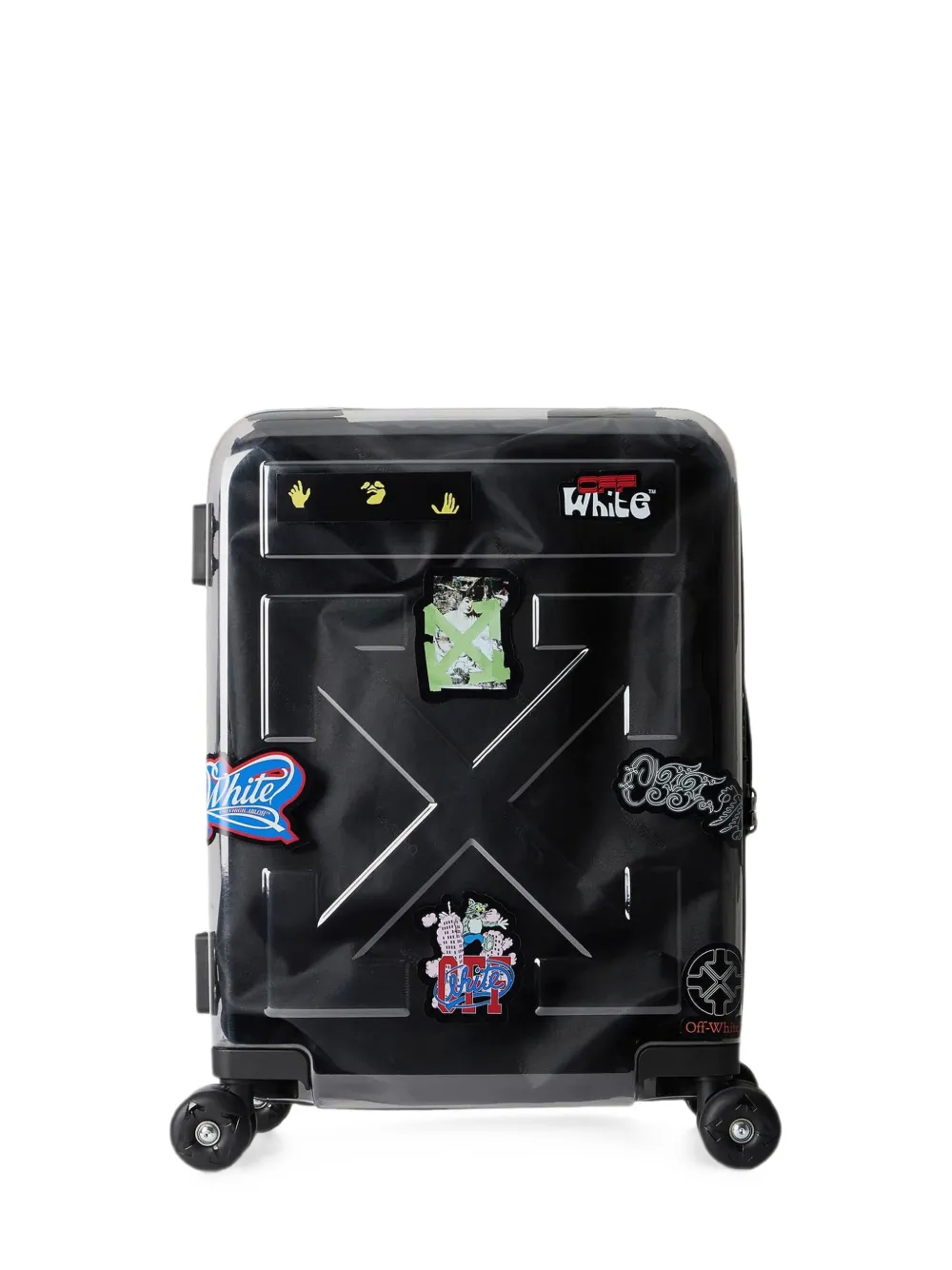 Off-White Quote Arrow trolley + stickers - Nero