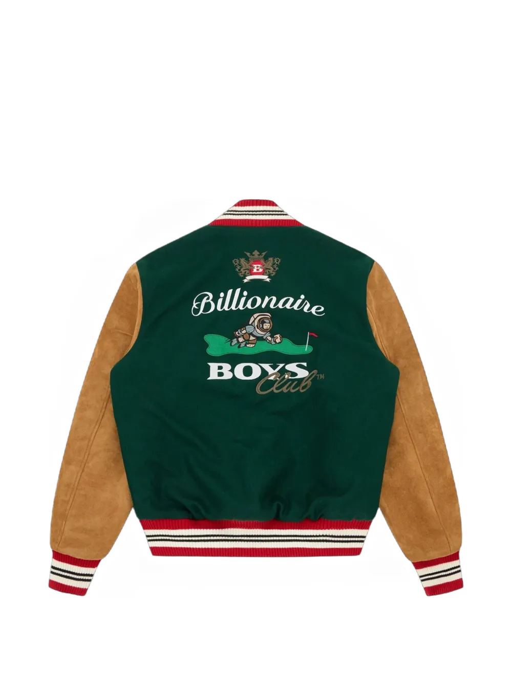 Billionaire Boys Club Astro Golf Club embroidered-logo varsity jacket Groen