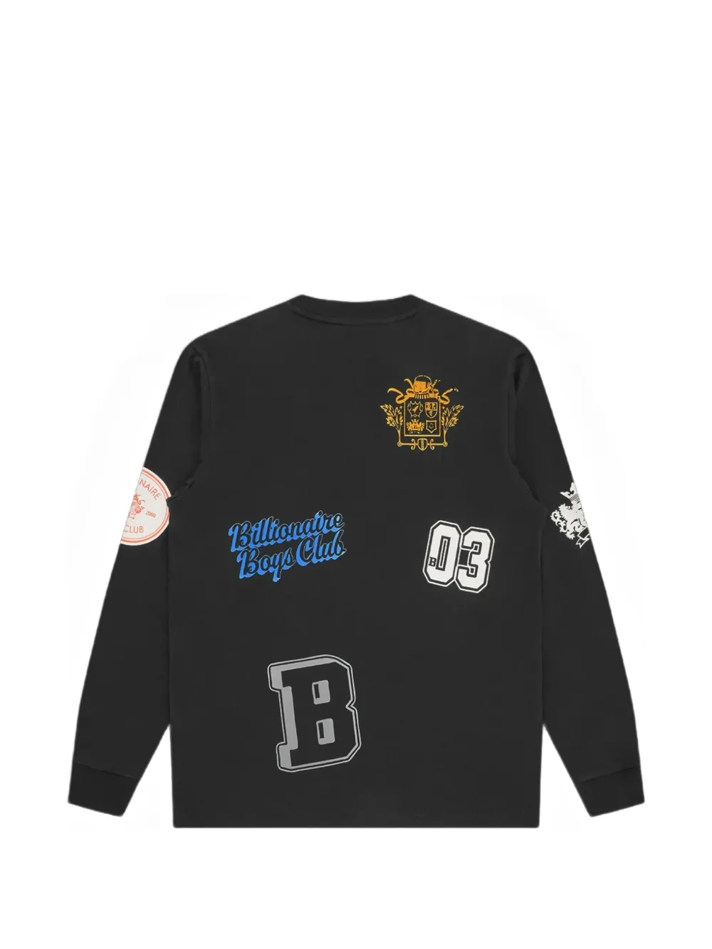 Billionaire Boys Club logo-print long-sleeve T-shirt Zwart