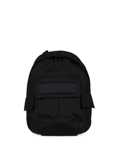 Y-3 logo-patch multi-pocket backpack