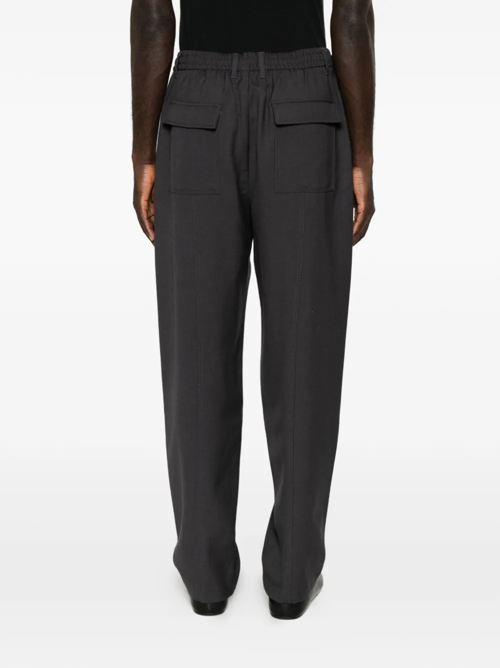 Emporio Armani Broek met elastische taille Grijs