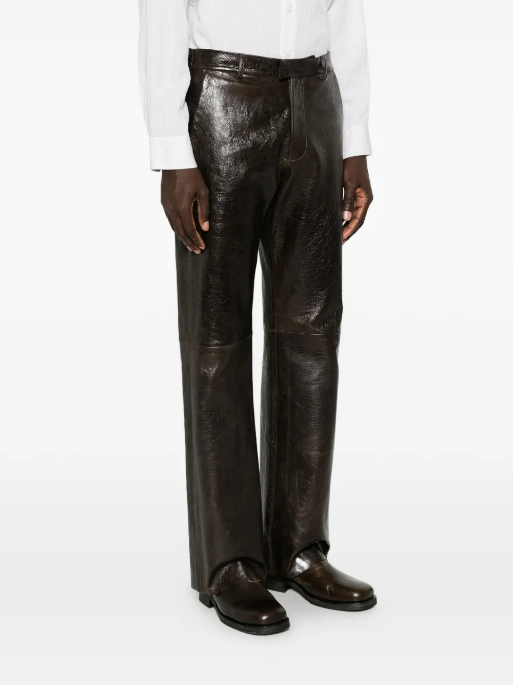 Emporio Armani Broek met ritssluiting Bruin