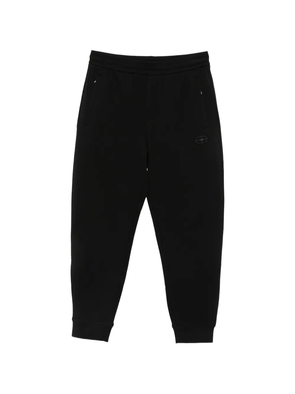 Emporio Armani logo-patch track pants - Schwarz
