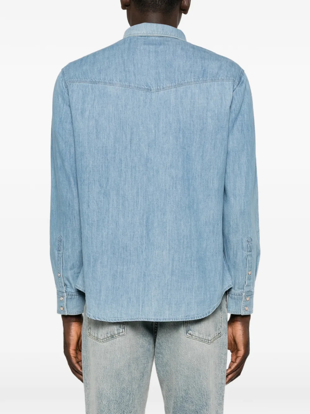 Emporio Armani Denim overhemd Blauw
