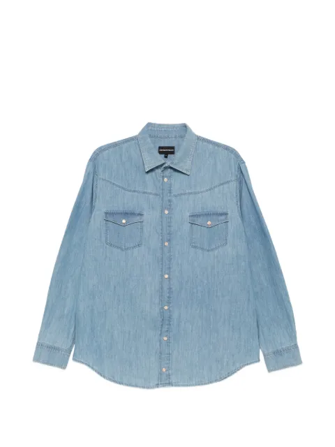 Emporio Armani western-style denim shirt