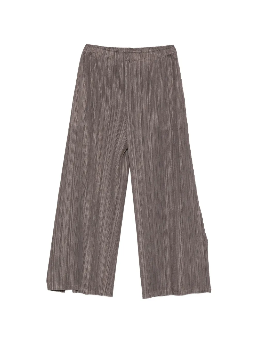 Pleats Please Issey Miyake pleats cropped trousers - Gris Pleats Please Issey Miyake pleats cropped trousers - Gris