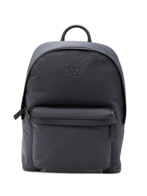 Emporio Armani logo-plaque zip-fastening backpack
