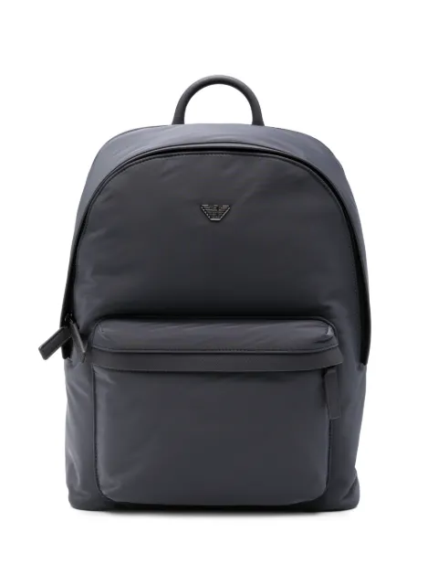 Emporio Armani logo-plaque zip-fastening backpack