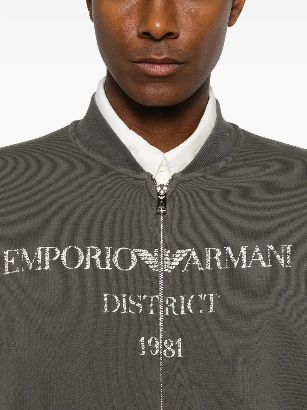 Emporio Armani Sweater met logoprint Grijs