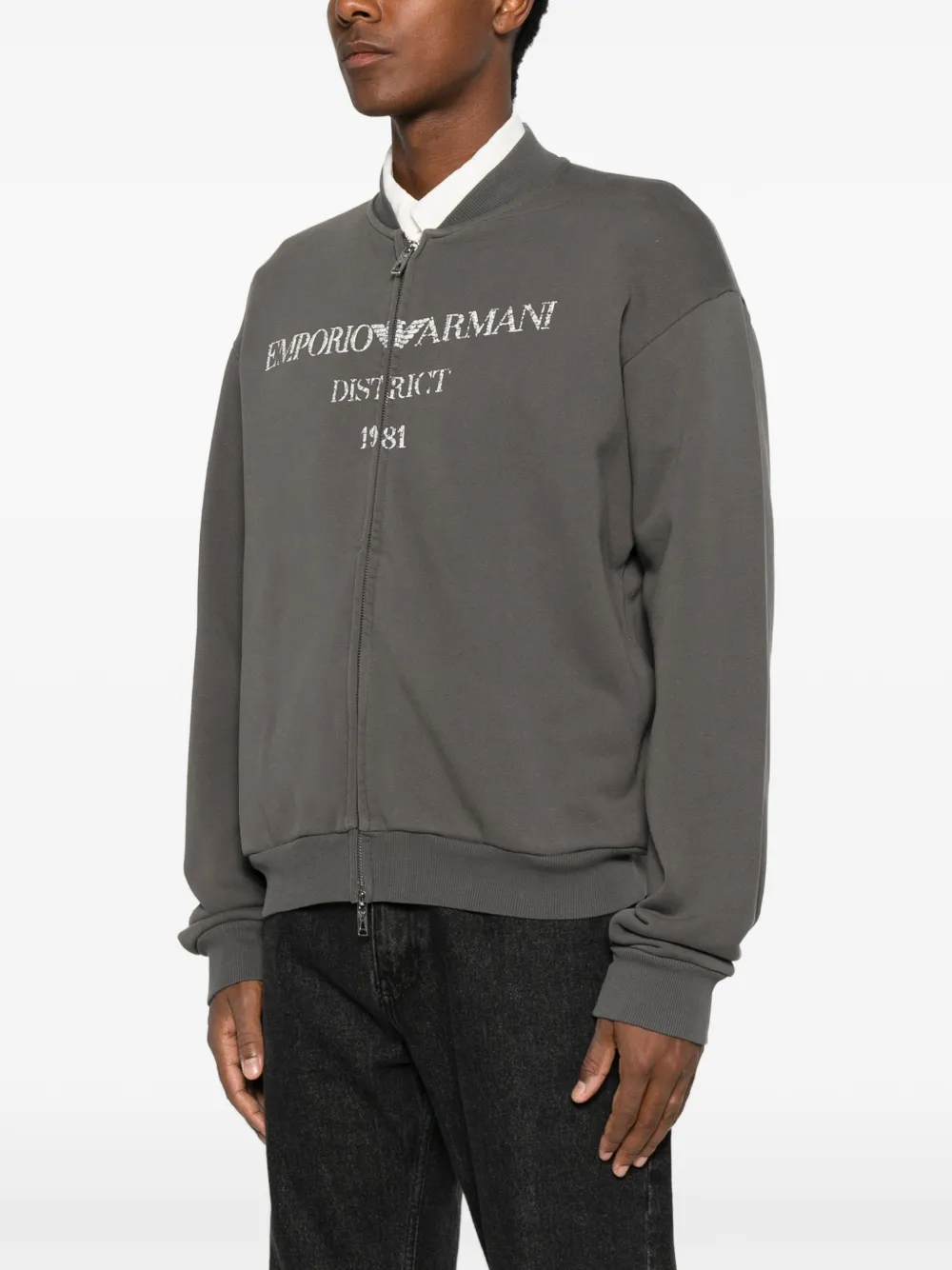 Emporio Armani Sweater met logoprint Grijs