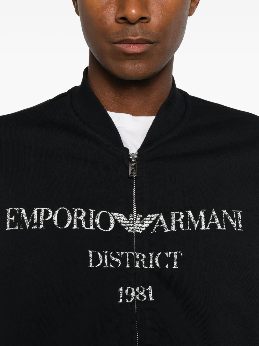 Emporio Armani Sweater met logoprint Blauw