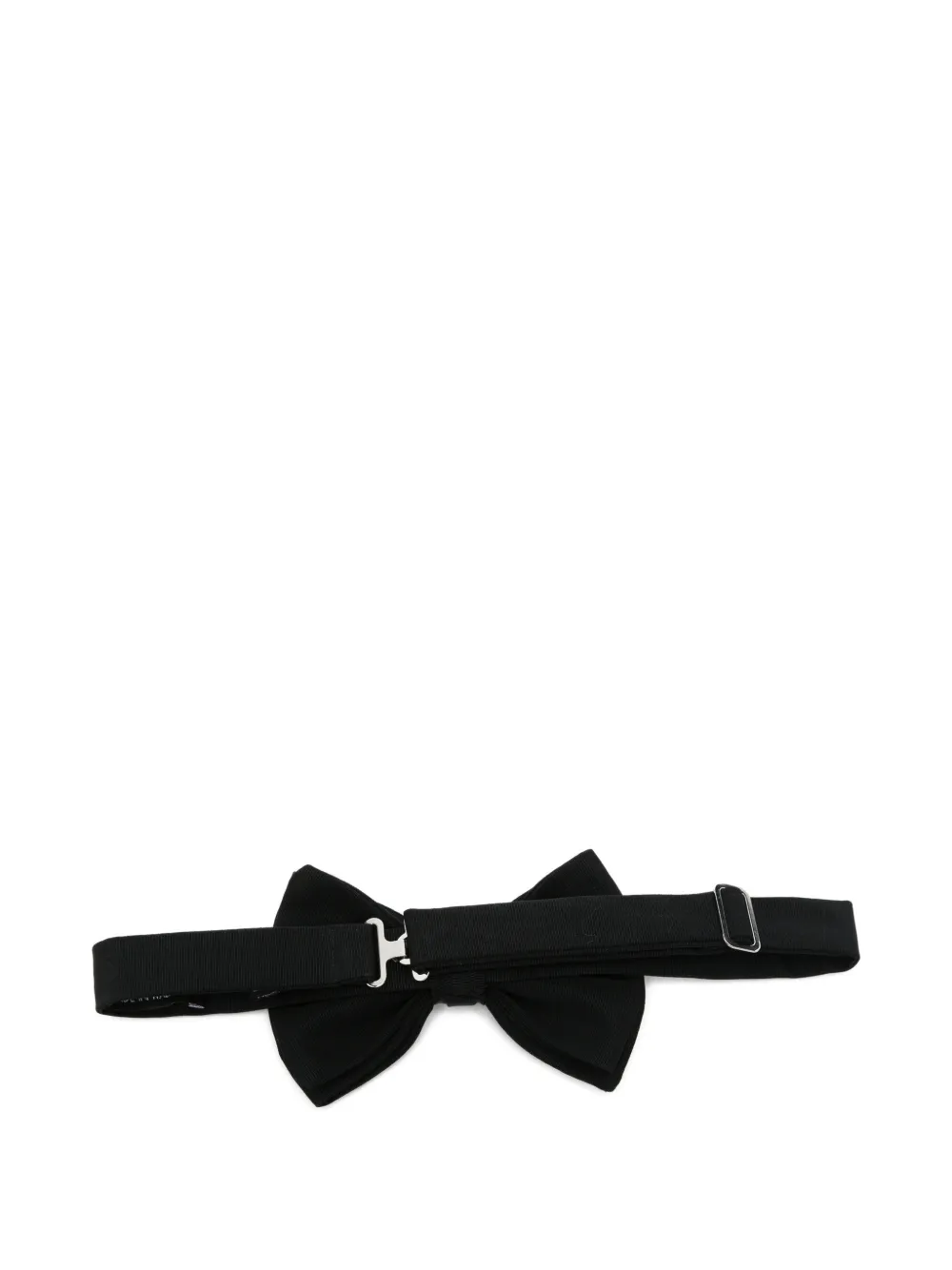 Emporio Armani Ribgebreide vlinderdas Zwart