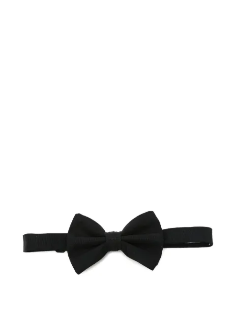Emporio Armani corbata de moño tejida de canalé