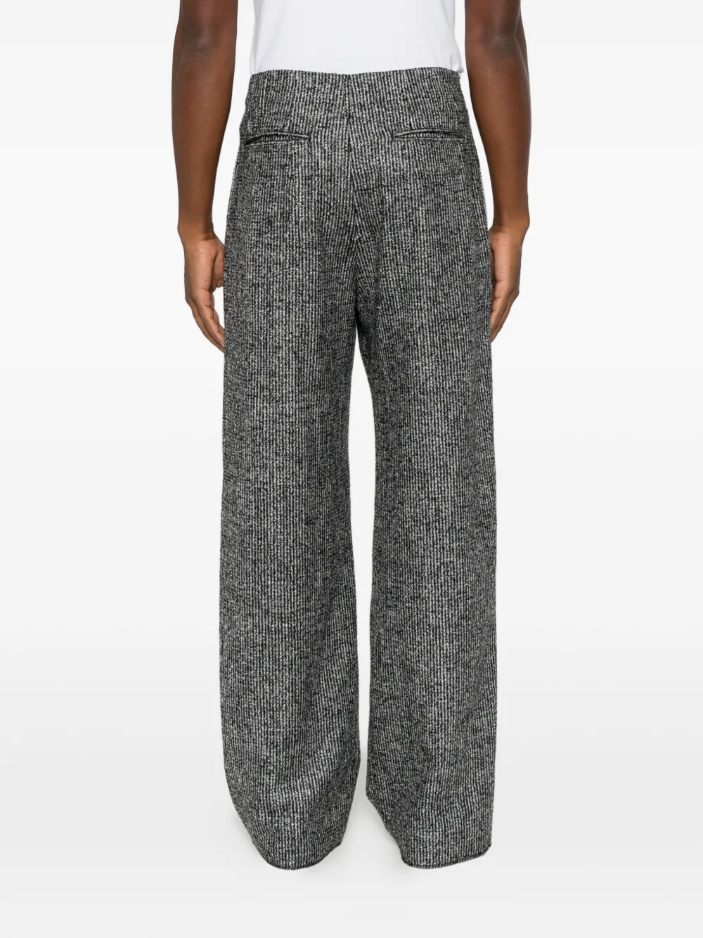 Emporio Armani Plooibroek met krijtstreep Grijs