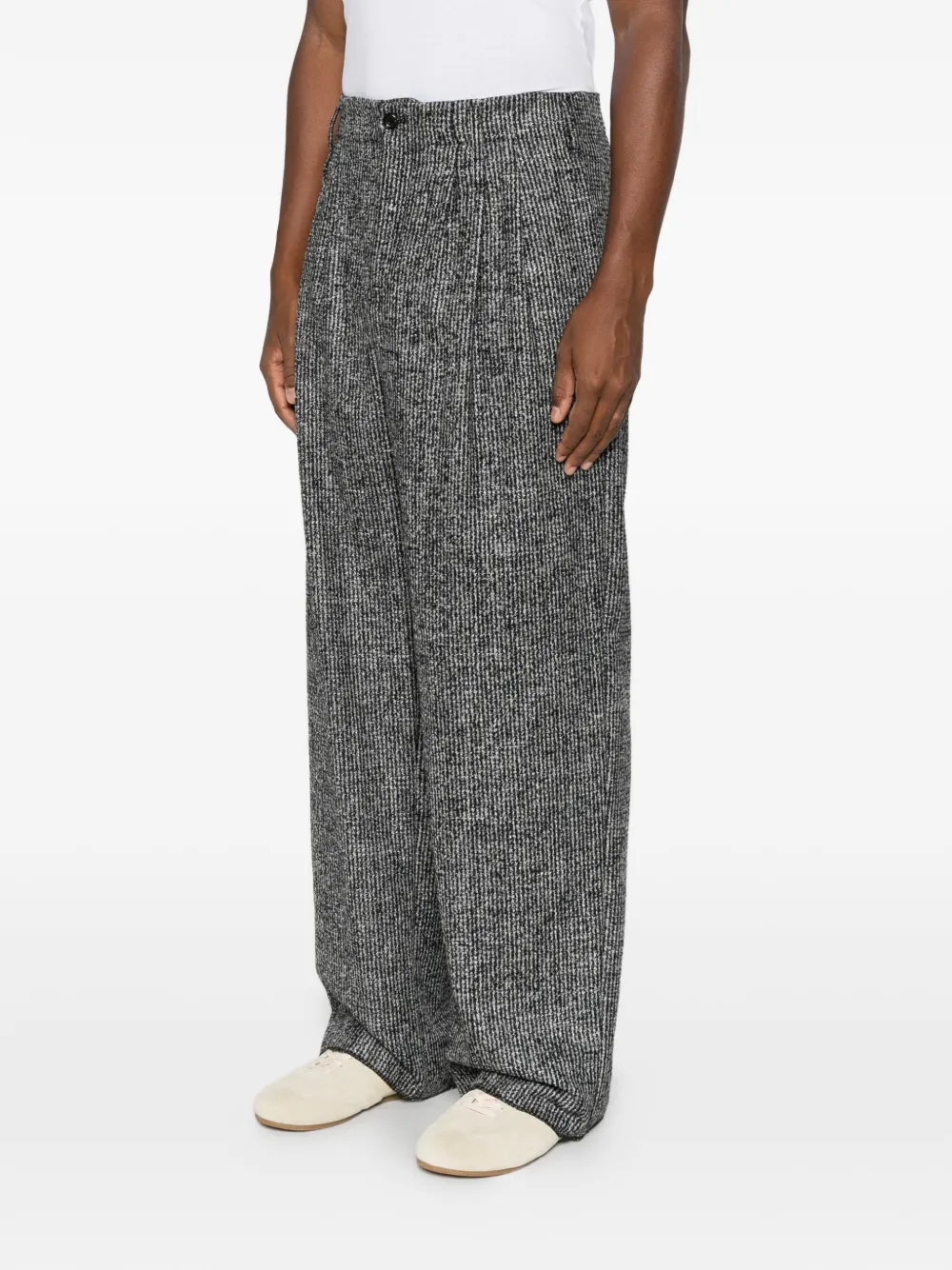 Emporio Armani Plooibroek met krijtstreep Grijs