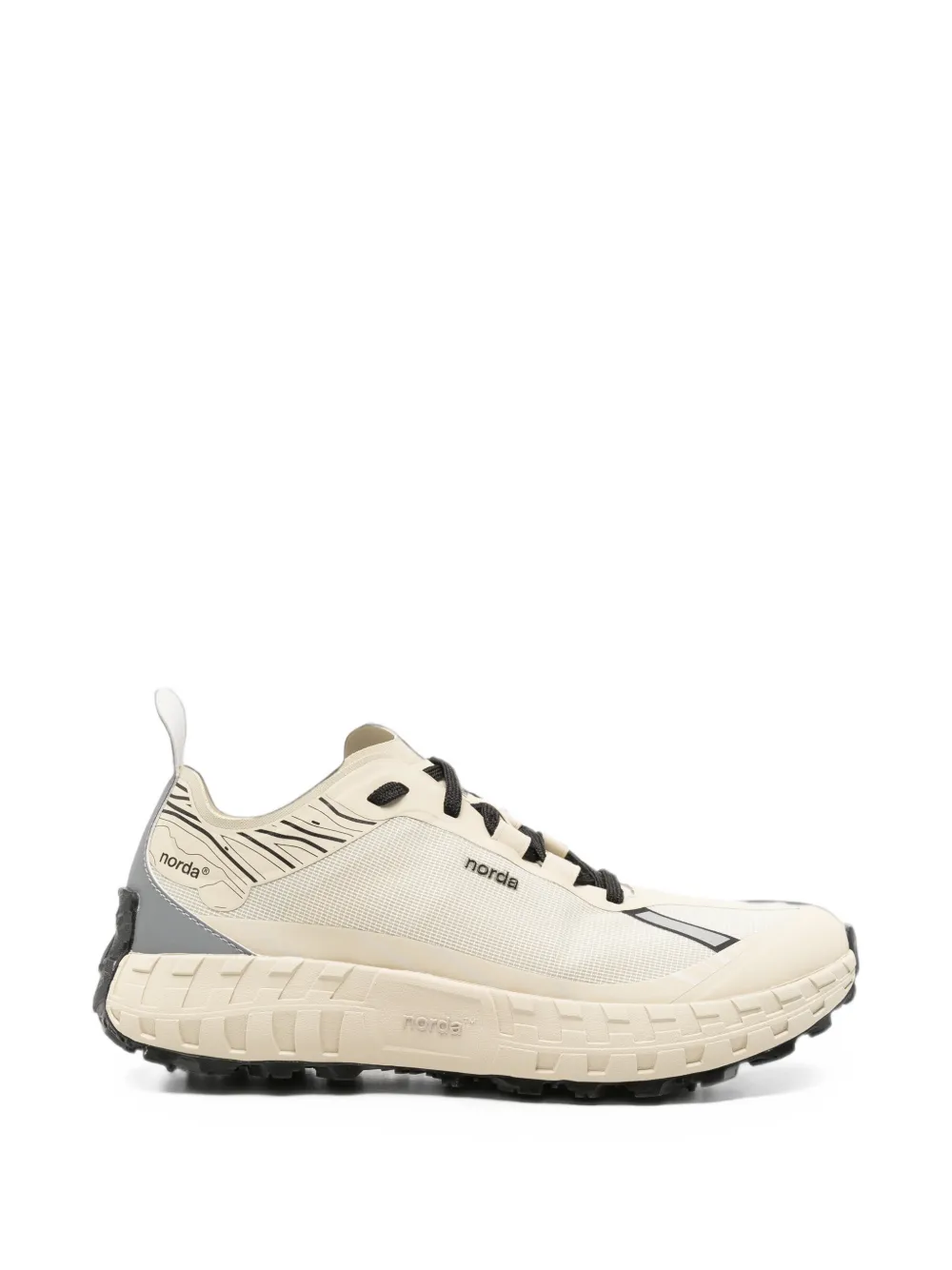 norda logo-print panelled sneakers - Tons neutres norda logo-print panelled sneakers - Tons neutres