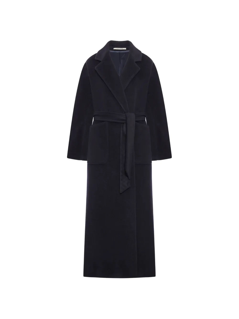 Tagliatore belted wool coat - Blu