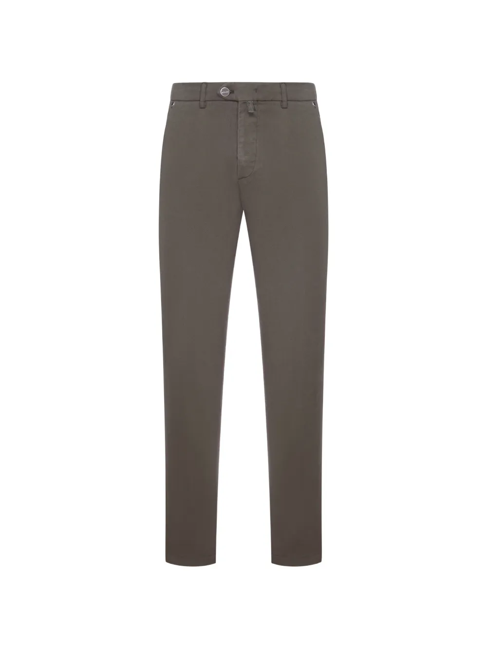 Kiton straight-leg cotton trousers - Marron Kiton straight-leg cotton trousers - Marron
