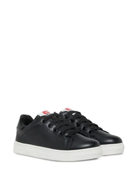 Diesel Kids logo-print lace-up sneakers