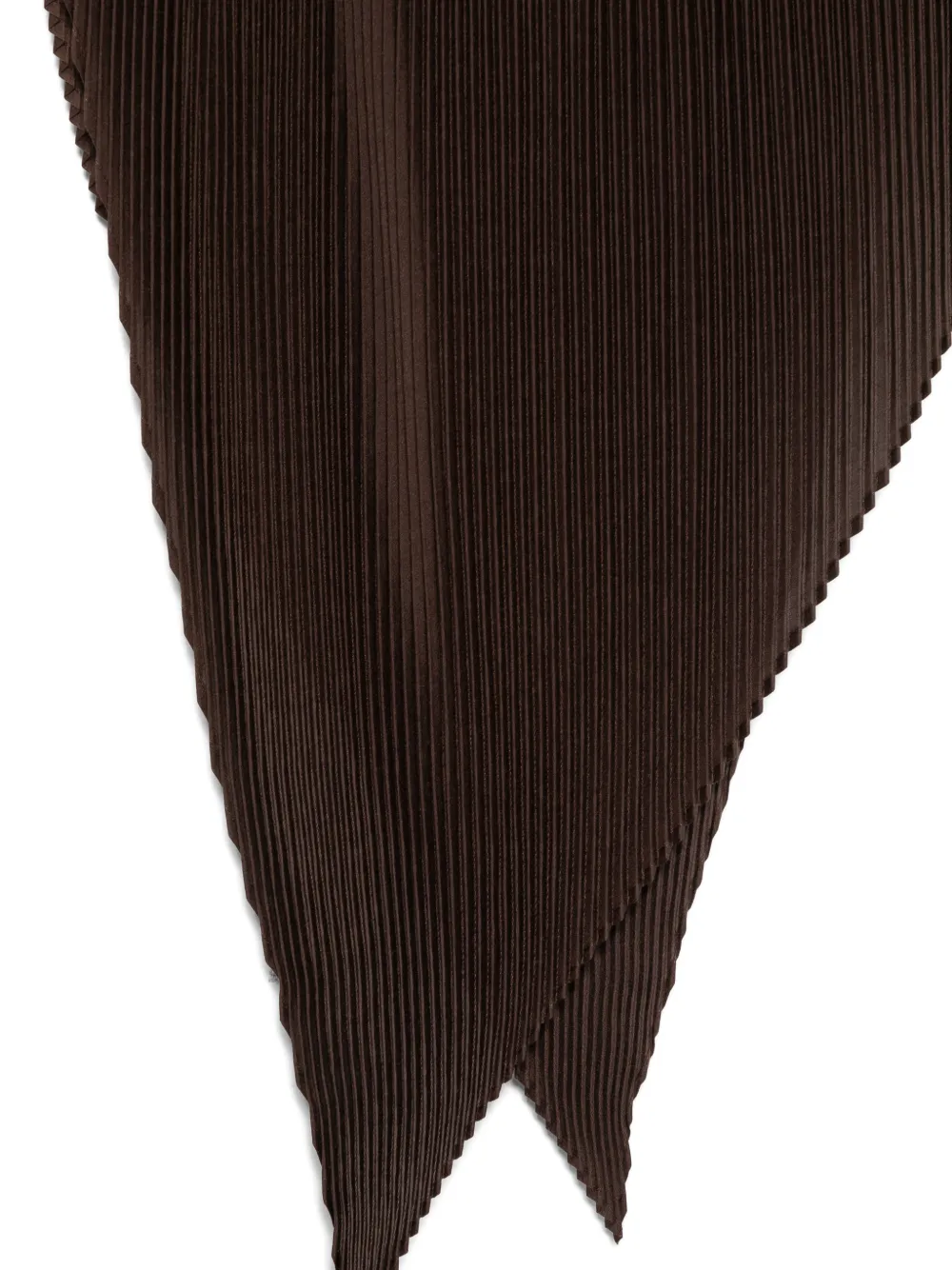Homme Plissé Issey Miyake triangular-shape scarf Bruin