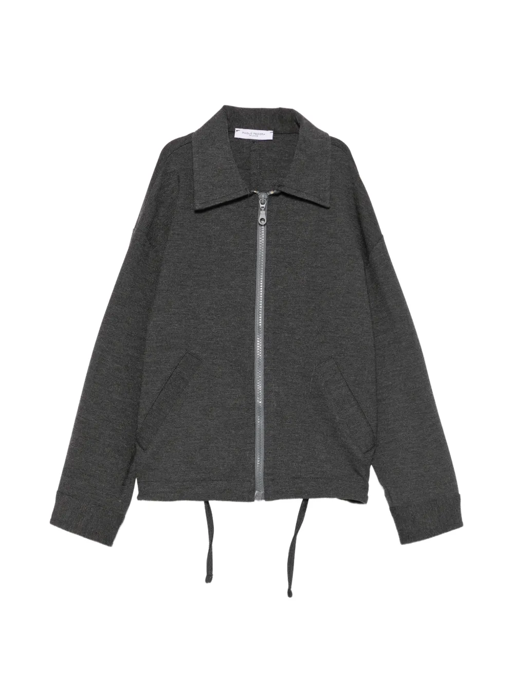 Paolo Pecora Kids zip-up drawstring jacket - Grigio