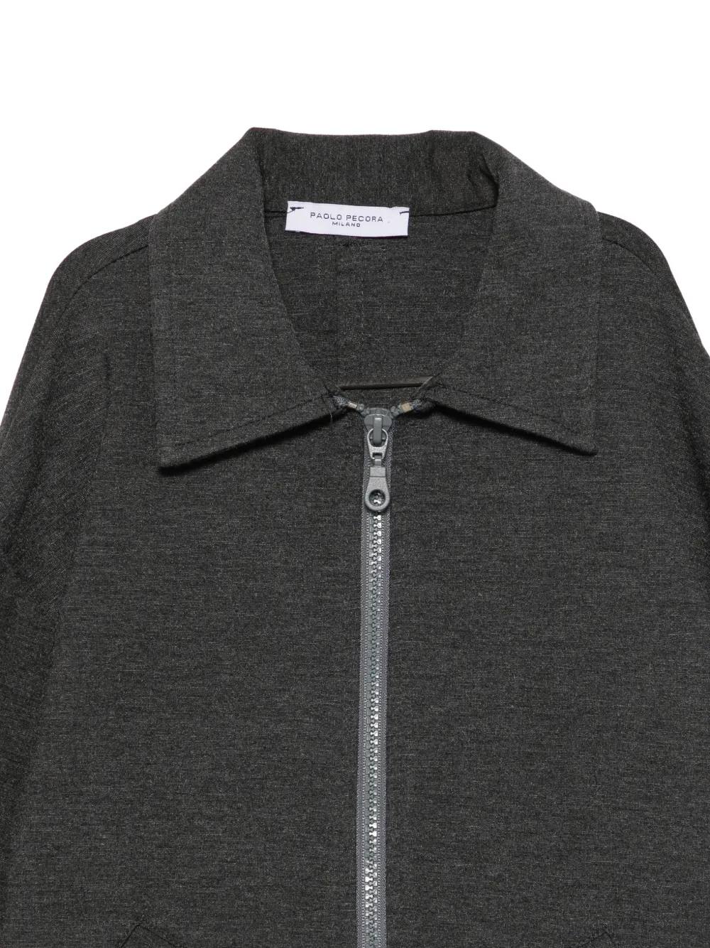 Paolo Pecora Kids zip-up drawstring jacket Grijs