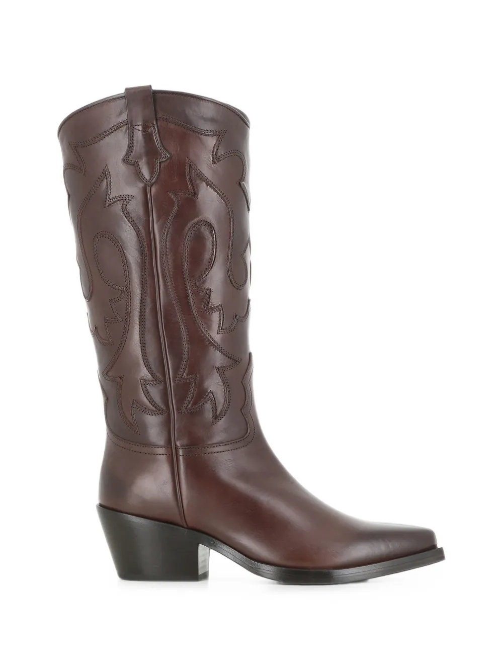 Sartore Tailor embroidered mid-calf boots - Marron Sartore Tailor embroidered mid-calf boots - Marron