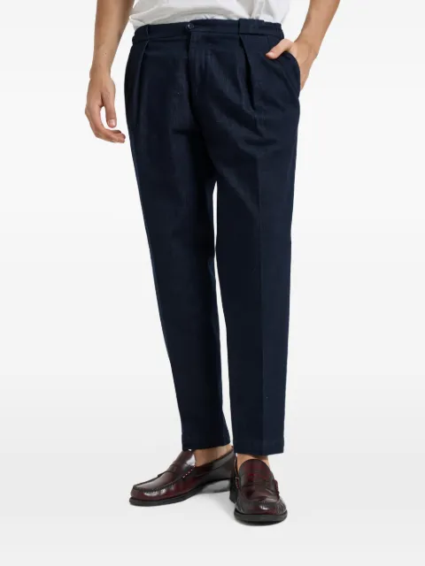 Briglia 1949 pleated tapered-leg jeans