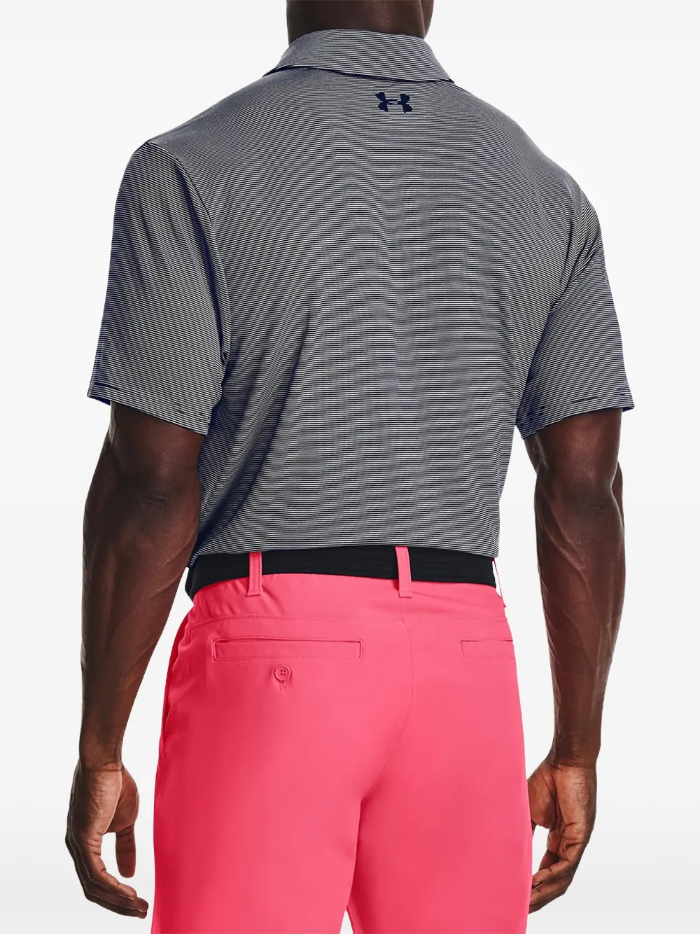 Under Armour Playoff 3.0 gestreept poloshirt Blauw