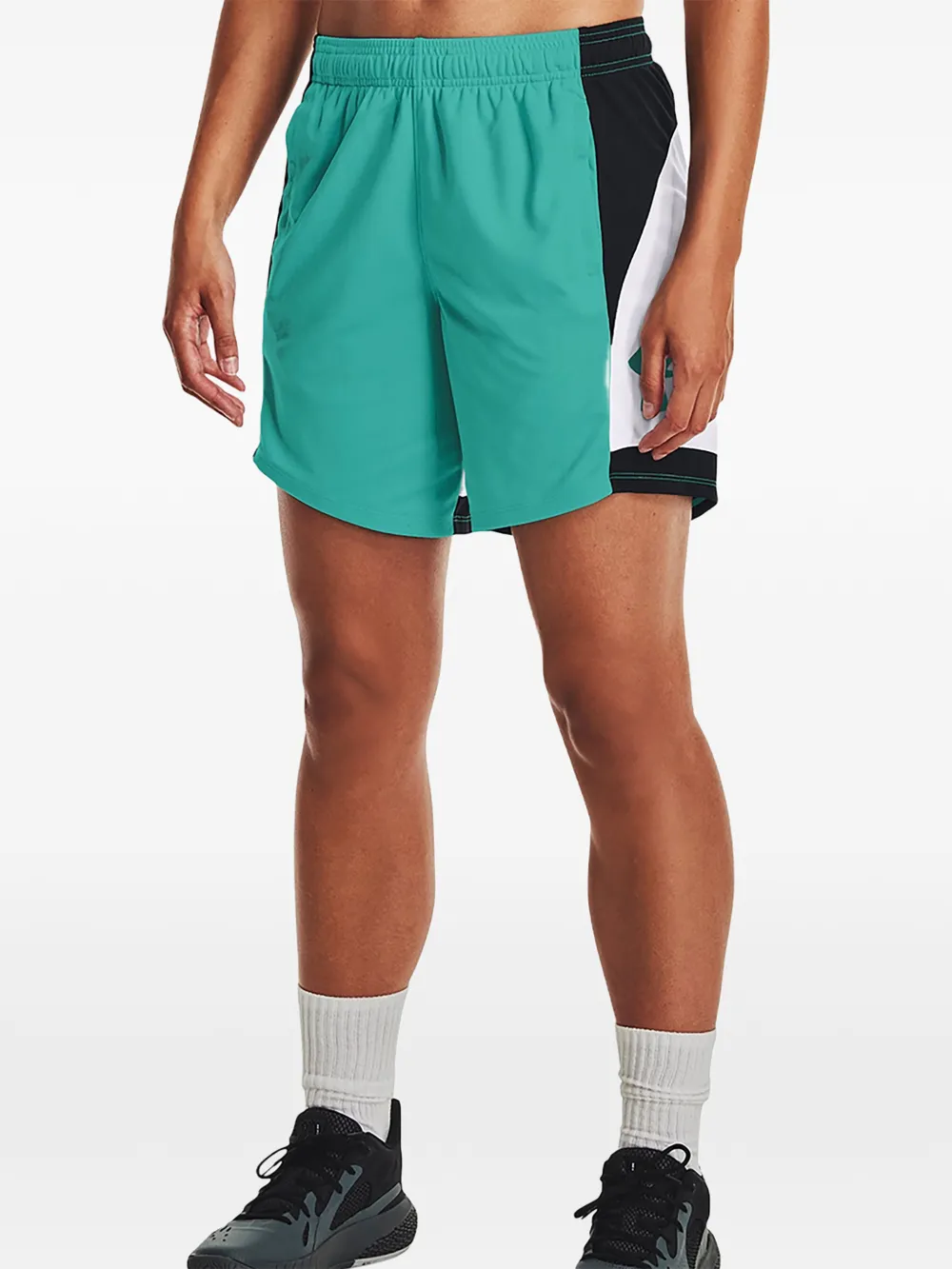 Under Armour Baseline logo-print shorts - Verde