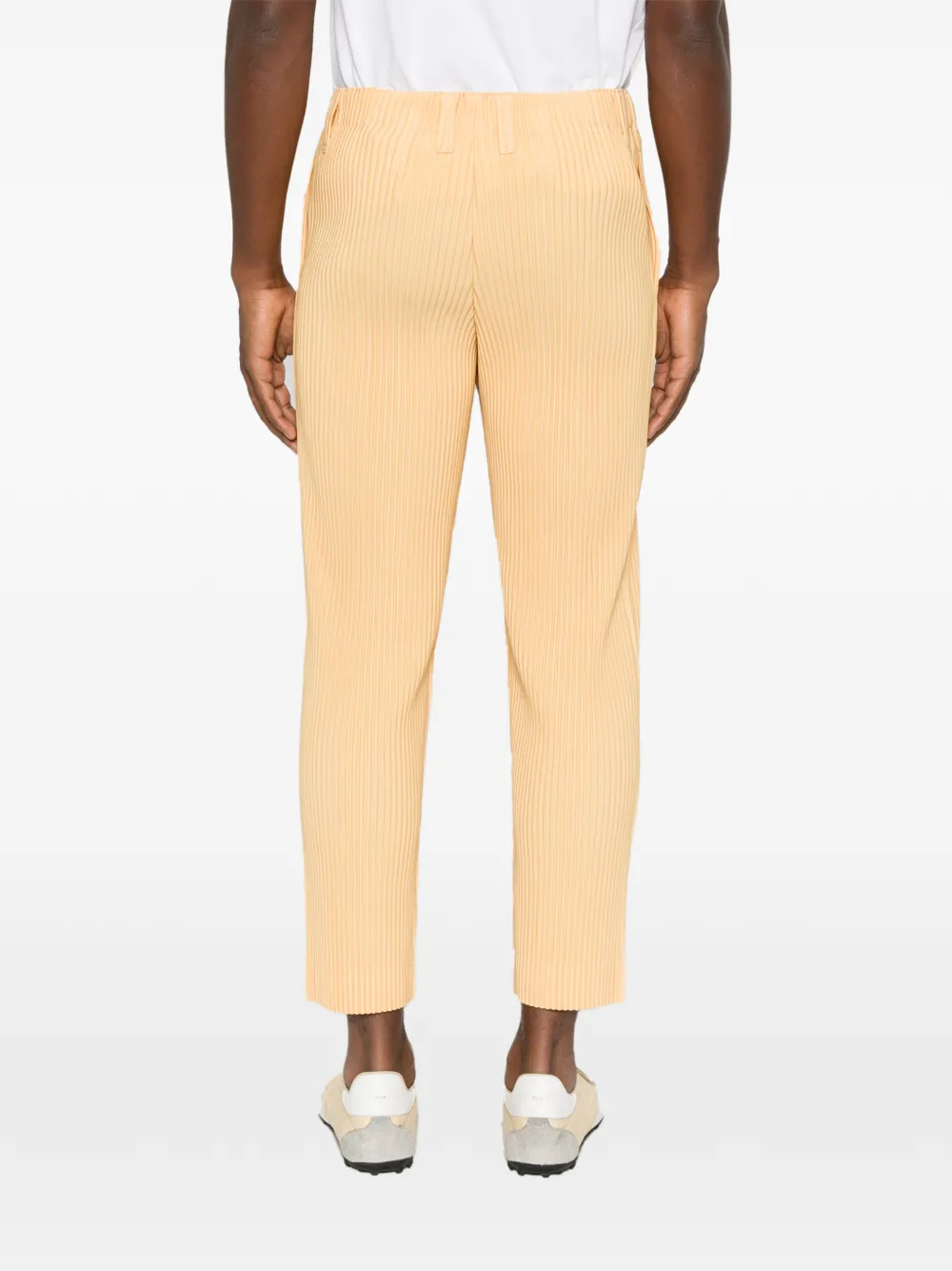 Homme Plissé Issey Miyake pocket pleated trousers Geel