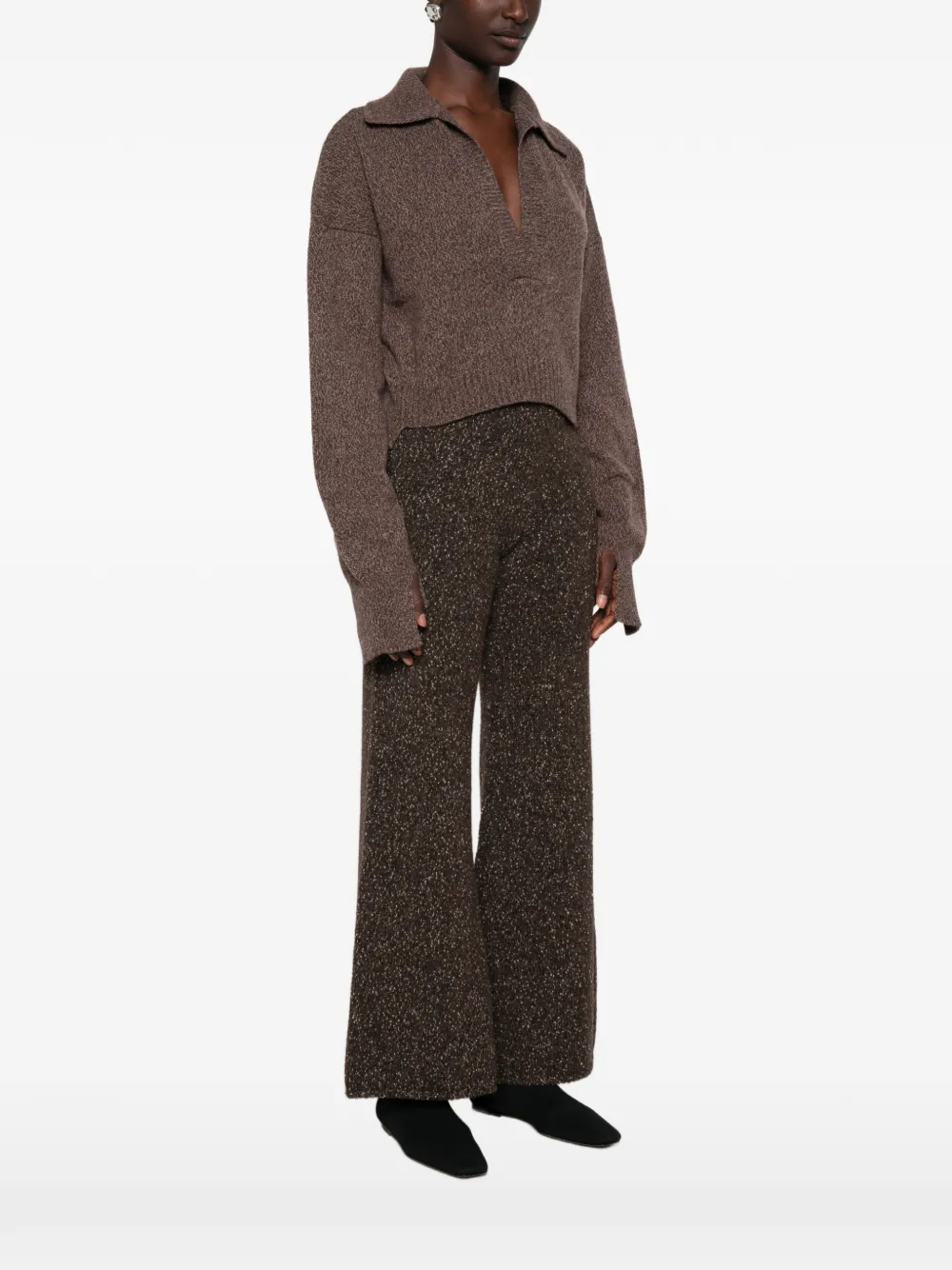 Ely Ely V-neck Sweater In Black