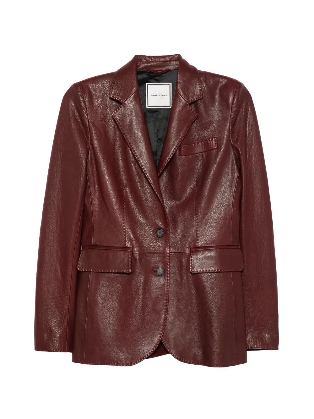 Tagliatore Sophie leather jacket - Rot