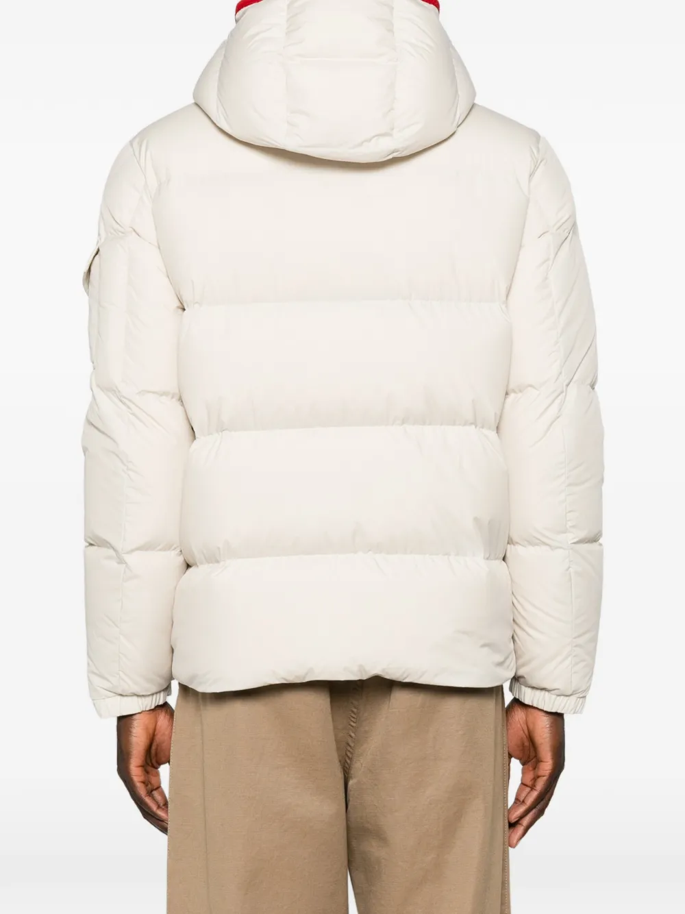 Moncler Gevoerd jack met capuchon Beige