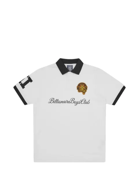 Billionaire Boys Club logo-embroidered contrast-collar polo shirt