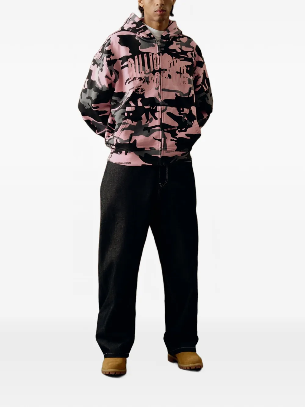 Billionaire Boys Club Hoodie met camouflageprint Roze