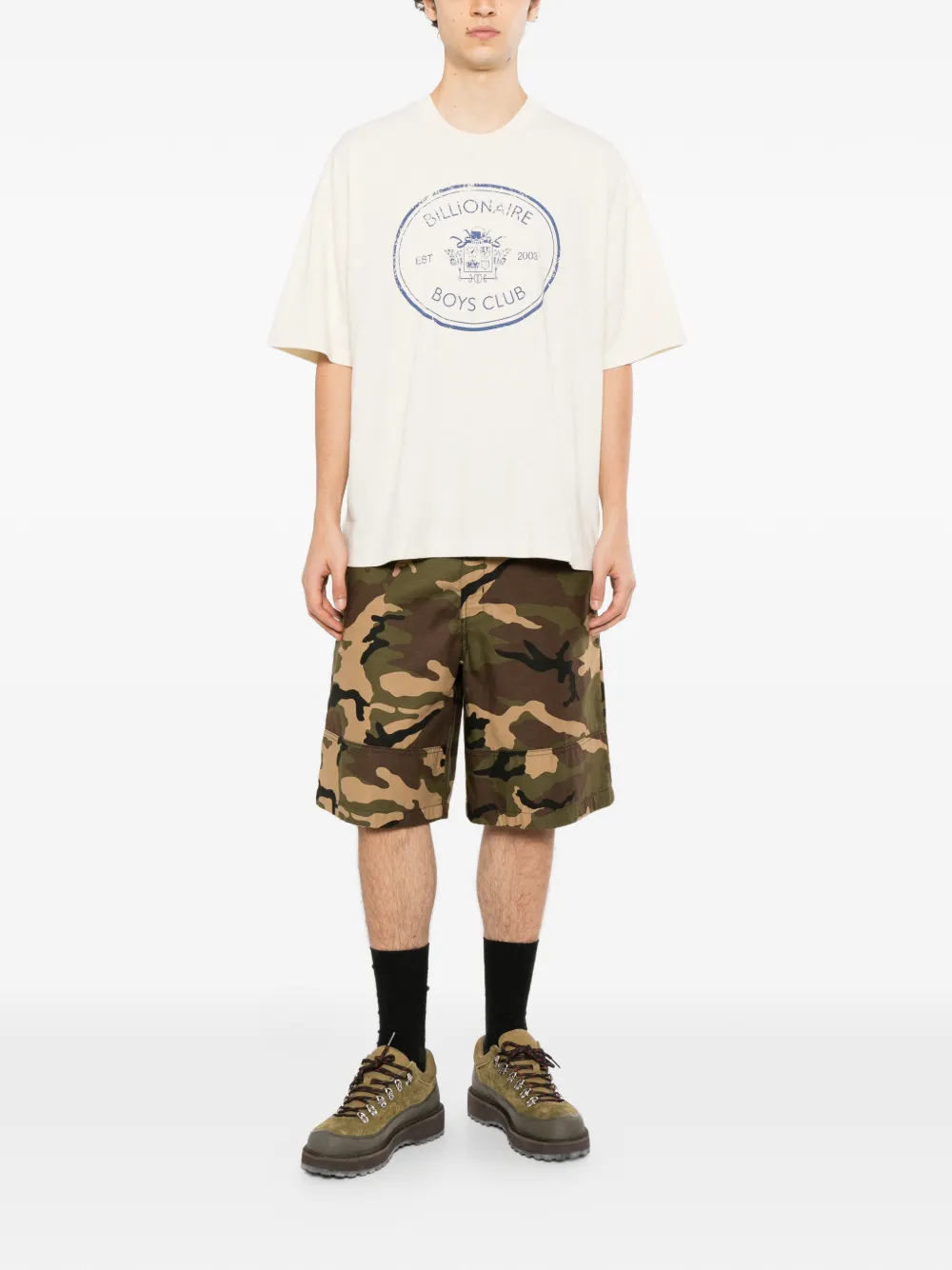 Billionaire Boys Club graphic-print T-shirt Beige