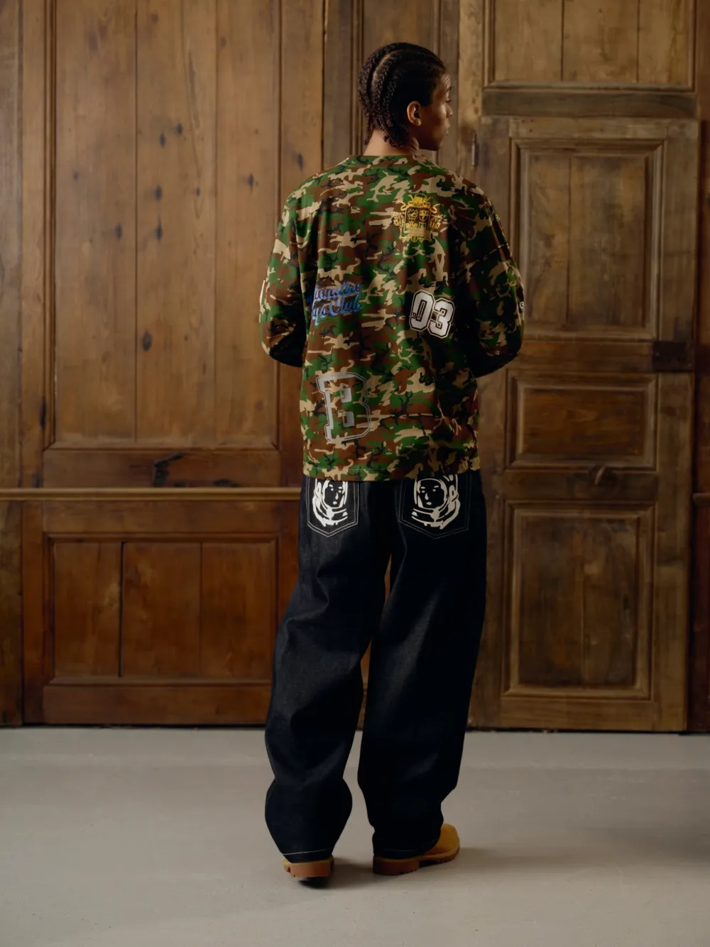 Billionaire Boys Club camouflage-print long-sleeve T-shirt Groen