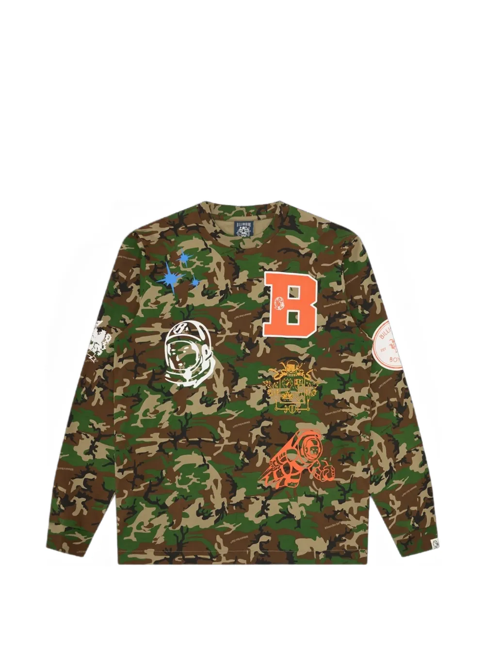 Billionaire Boys Club camouflage-print long-sleeve T-shirt - Vert Billionaire Boys Club camouflage-print long-sleeve T-shirt - Vert